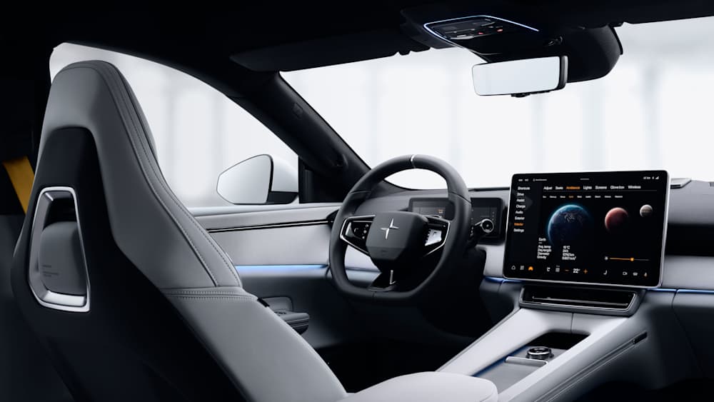 Cockpit Ansicht Polestar 4 innen