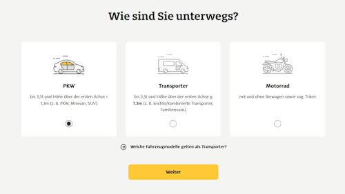 Hier direkt Maut & Vignetten für Österreich, die Schweiz und Slowenien kaufen 