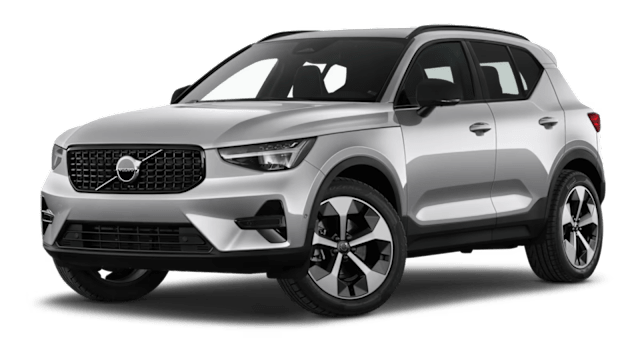 Volvo XC40 von vorne mit angeschrägten Rädern