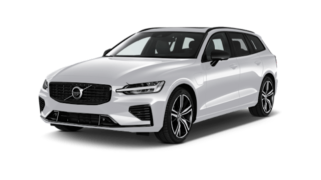 Volvo V60 weiß Winkelansicht