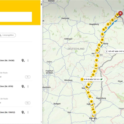 Screenshot ADAC Maps