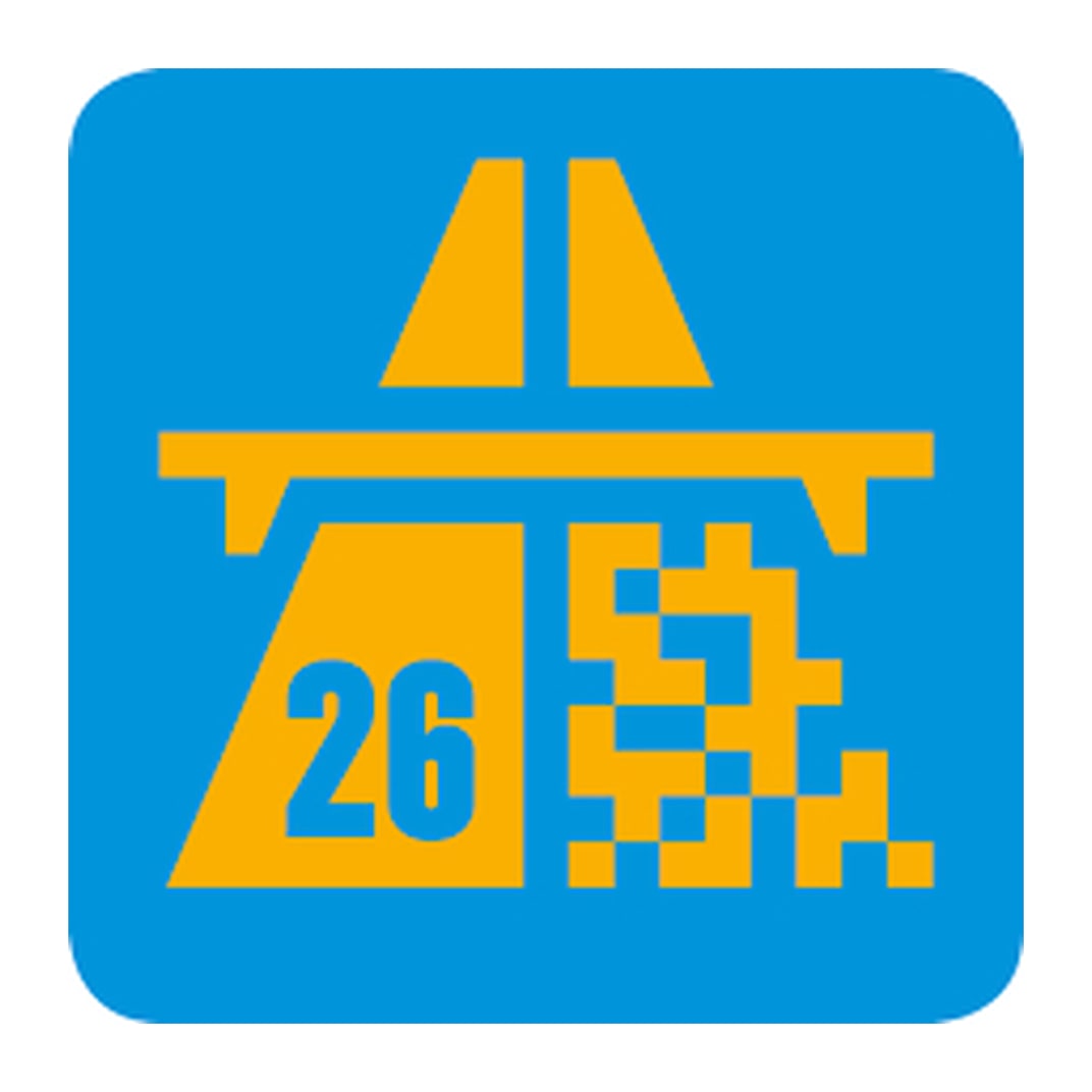 Symbol für die Schweizer Autobahnvignette 2026 (E-Vignette): Autobahnen in der Schweiz digital nutzen.