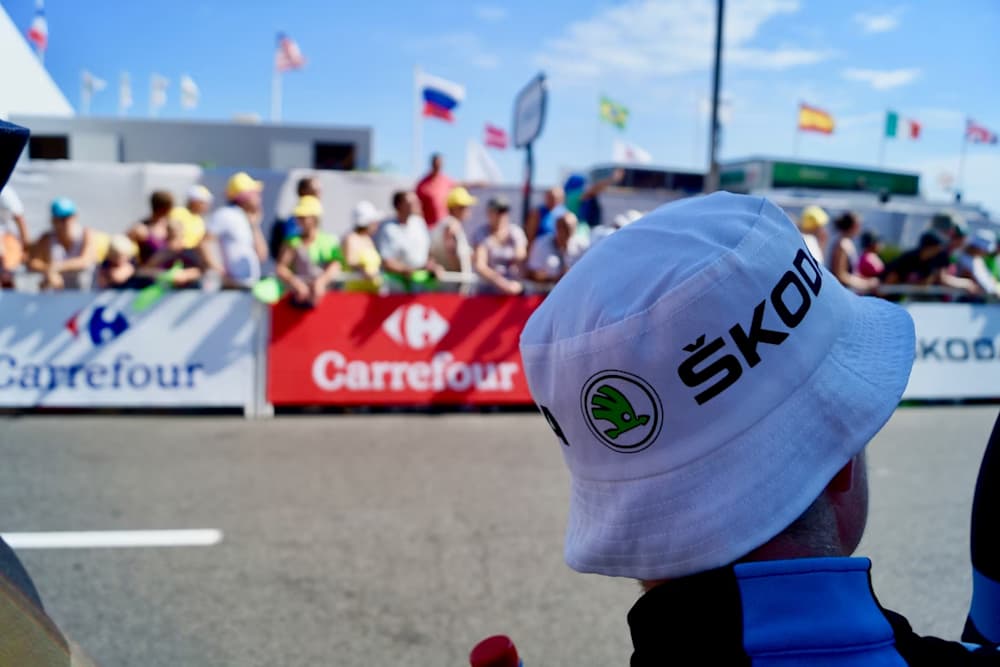 Hat with Skoda Brand Text