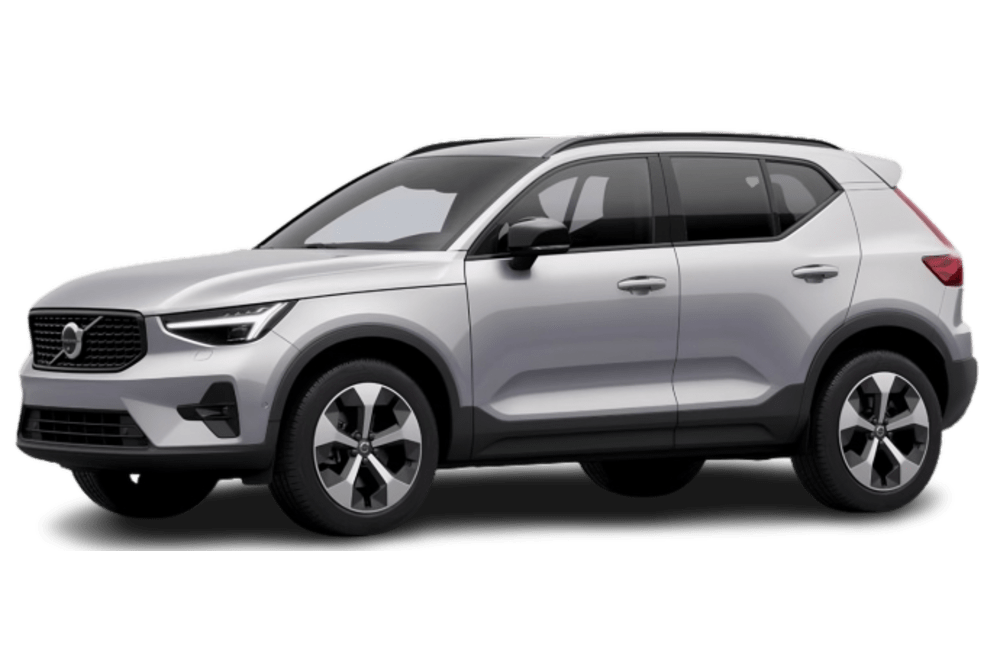 Volvo XC40 Plus Dark vorne dreiviertel silber