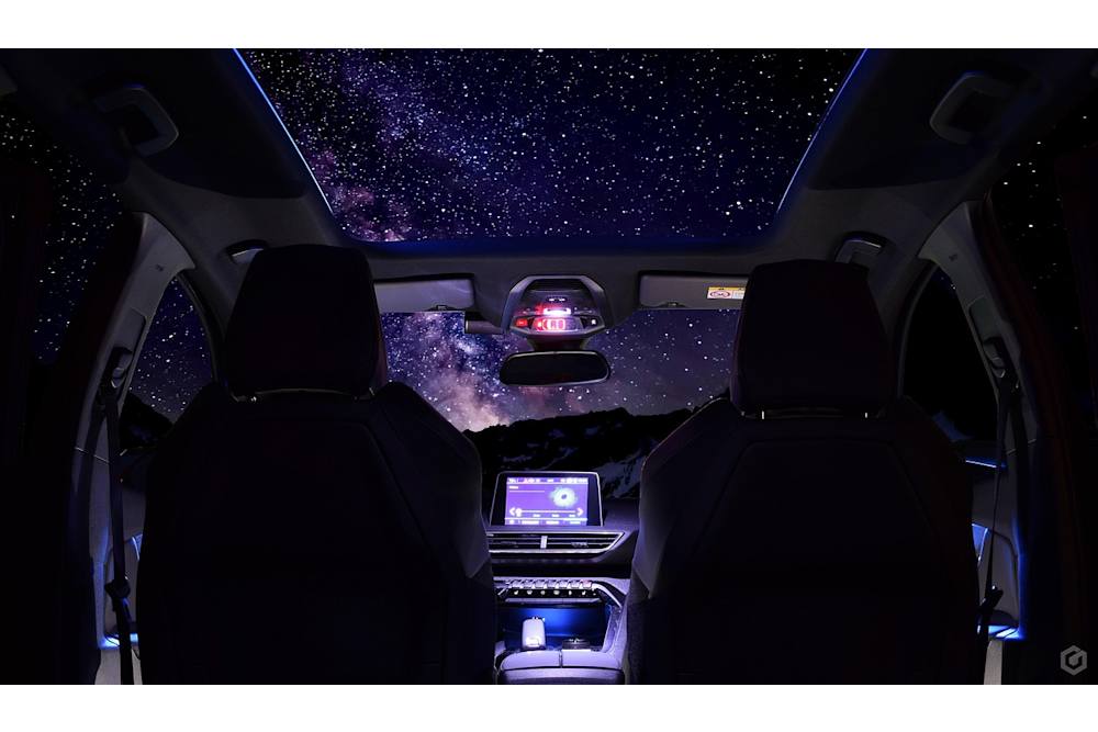 Peugeot Interieur at Night
