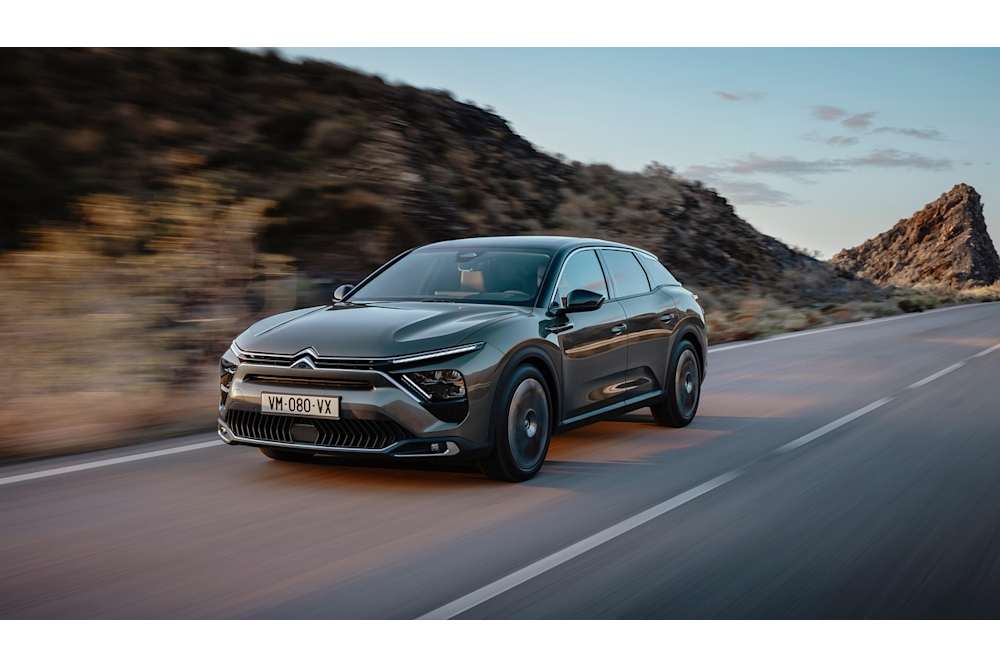 Citroen driving front view
