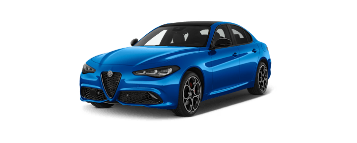 Alfa Romeo Giulia Blue fron view
