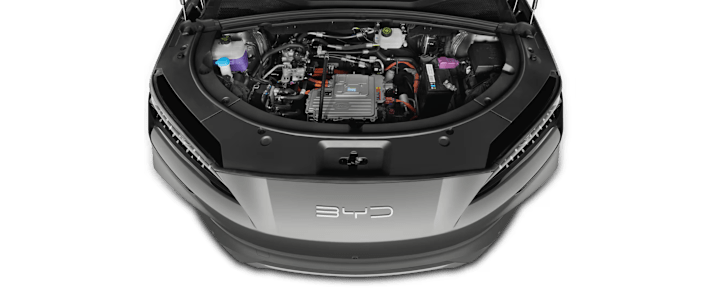BYD Seal U Motor Ansicht mit offener Motorhaube