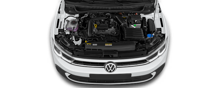 VW Polo Motor mit offener Motorhaube