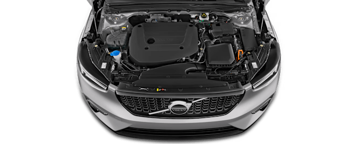 Volvo XC40 Motor mit offener Motorhaube