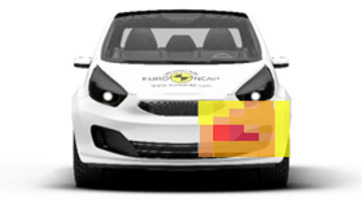 Frontalcrash fahrende Barriere