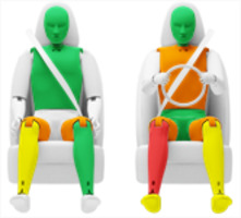 Frontalcrash fahrende Barriere