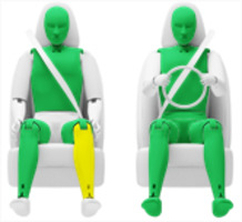 Frontalcrash fahrende Barriere