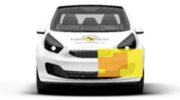 Frontalcrash fahrende Barriere