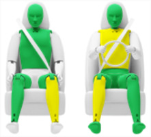 Frontalcrash fahrende Barriere