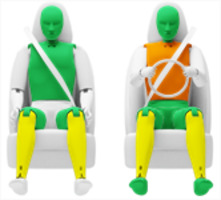 Frontalcrash fahrende Barriere