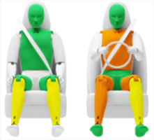 Frontalcrash fahrende Barriere