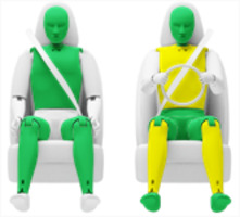 Frontalcrash fahrende Barriere