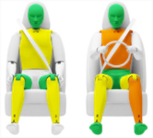Frontalcrash fahrende Barriere