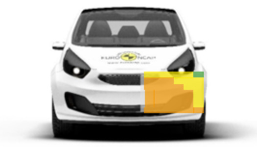 Frontalcrash fahrende Barriere