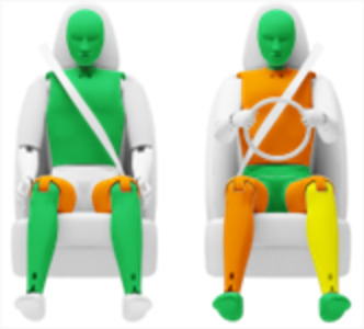 Frontalcrash fahrende Barriere