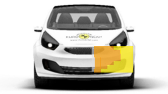 Frontalcrash fahrende Barriere