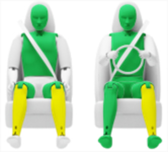 Frontalcrash fahrende Barriere