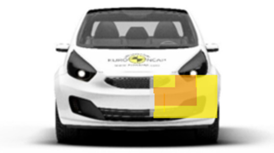 Frontalcrash fahrende Barriere