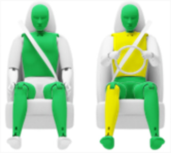 Frontalcrash fahrende Barriere