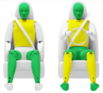 Frontalcrash fahrende Barriere