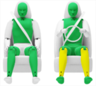 Frontalcrash fahrende Barriere