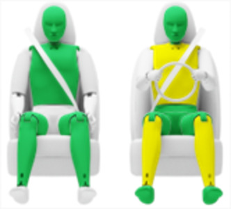Frontalcrash fahrende Barriere