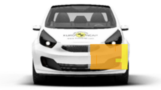 Frontalcrash fahrende Barriere
