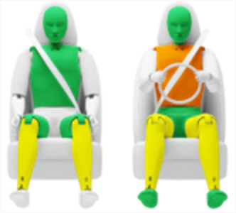 Frontalcrash fahrende Barriere