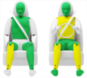 Frontalcrash fahrende Barriere