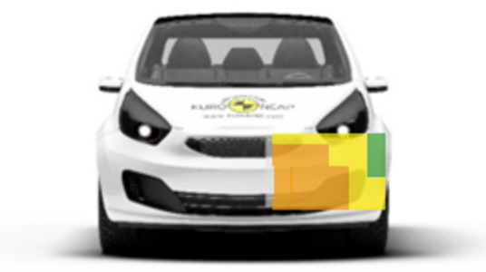 Frontalcrash fahrende Barriere