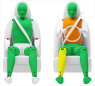 Frontalcrash fahrende Barriere