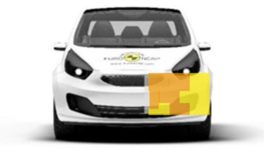 Frontalcrash fahrende Barriere