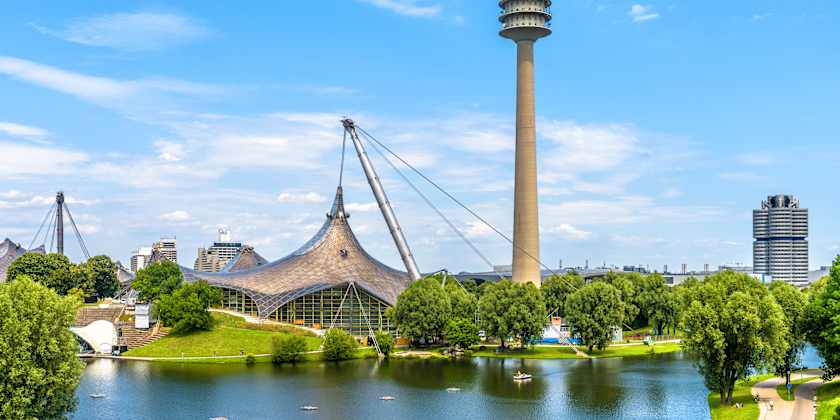 Blick auf das Olympiazentrum Münchens – nicht nur die Stadt, sondern ganz Bayern könnte von den Olympischen Spielen profitieren.