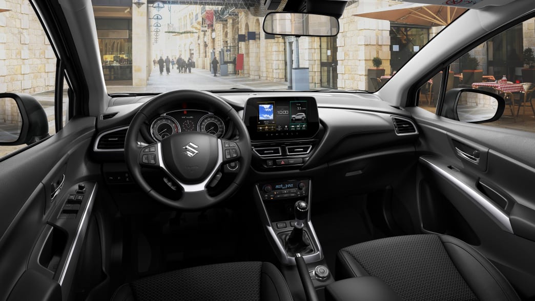 Der Innenraum und das Cockpit des Suzuki S Cross