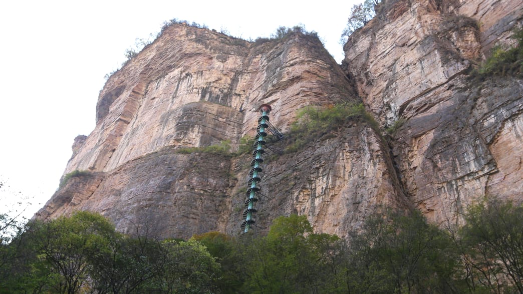 Treppe am Taihang Mountain in China