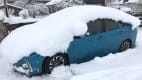 Toyota Hybrid Prius im Schnee