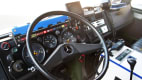 Das Cockpit des Johanniter Mercedes Unimog aus den 80ger Jahren
