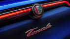 Logo und Schrift am Heck des Alfa Romeo Tonale