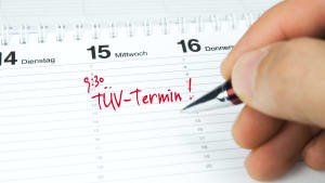 TÜV-Termin wird im Kalender eingetragen