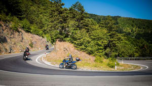 Motorradfahrer in Kroatien