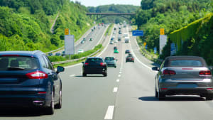 Verkehr auf einer. deutschen Autobahn