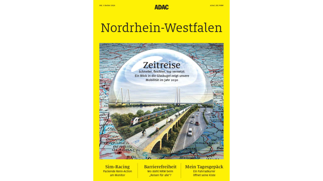 Das Cover des NRW-Regionalmagazins (Herbst-Ausgabe) der ADAC Motorwelt