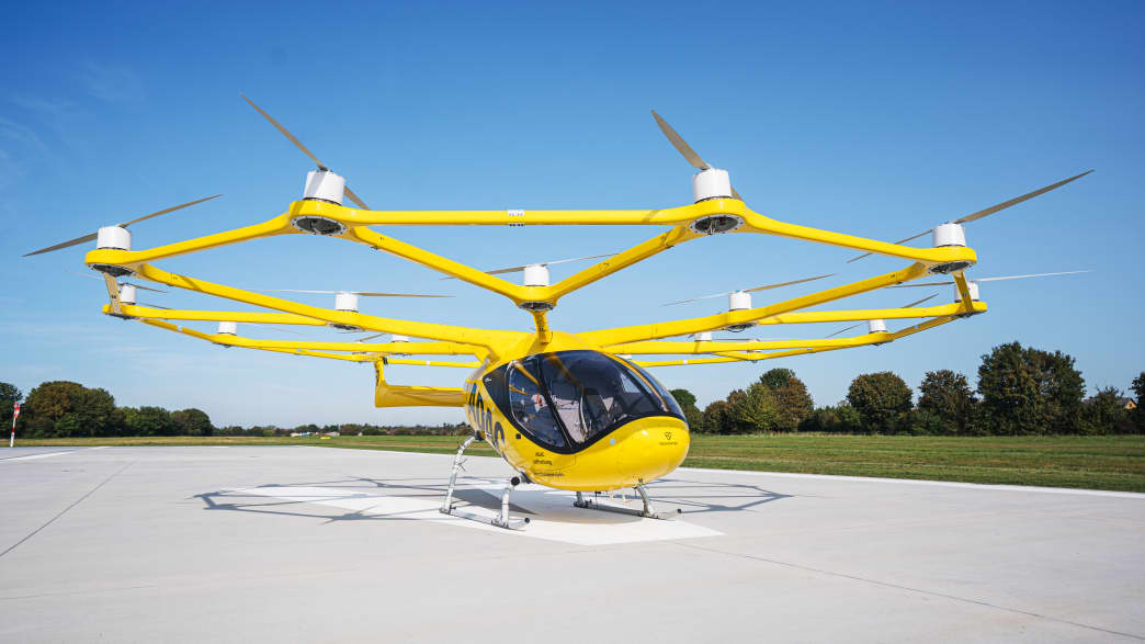Der ADAC Volocopter stehend