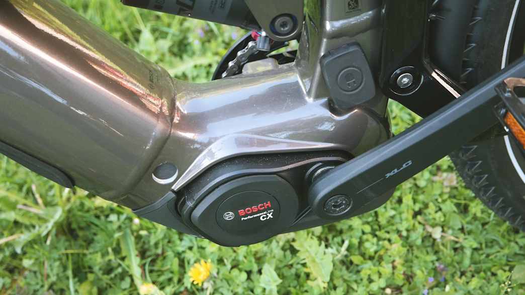 Der Antrieb von Bosch des E-Bike-Haibike ADVENTR 10
